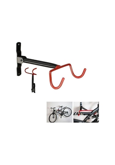 Bisiklet Yatay Duvar Askısı Bisiklet Duvar Askı Aparatı 25 Kg Taşıma Kapasiteli
