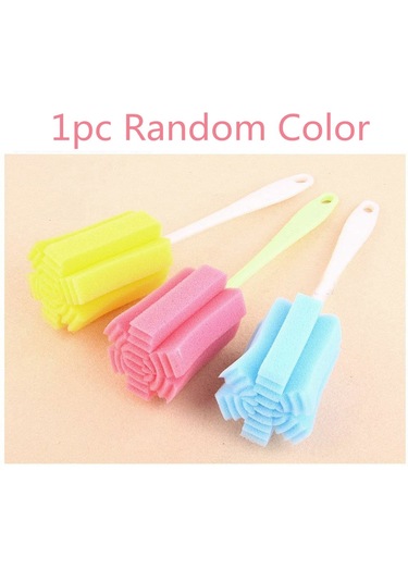 1/2 Adet Temiz Sünger Süt Şişeleri Şişe Fırçası Saplı Temizlik Eşyaları Fırça Şişe Temizleyicileri Ev Mutfak Aracı