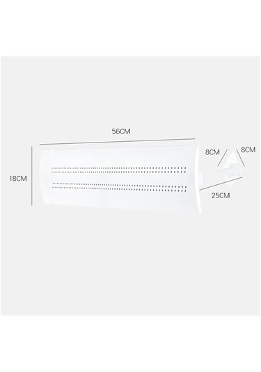 Anti Direct Blowing Geri Çekilebilir Klima Rüzgar Deflektörü Bölmesi Ayarlanabilir Klima Kalkanı Kapak Ön Cam 2019 Klima Kapağı