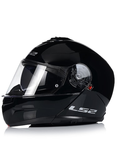Ls2 Strobe 2 Siyah Çene Açılır Motosiklet Kaskı Siyah