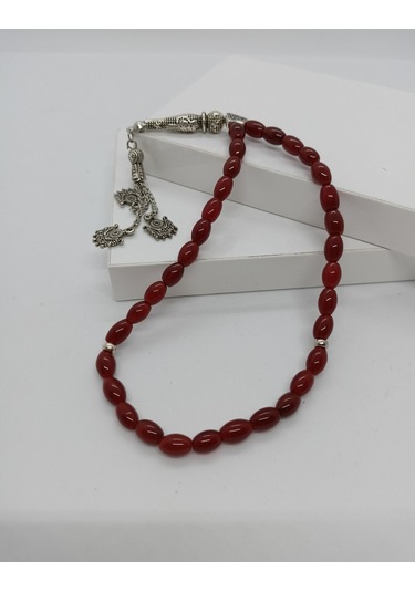 Balık Hediyelik Osmanlı Kırmızısı Akik Taşı Tespih