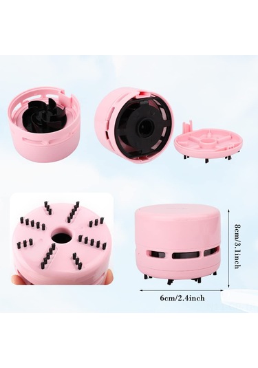 Singree Tenwın Taşınabilir Mini Elektrikli Süpürge - Masa, Araç Ve Ev Kullanımı İçin Tw8050 Pembe Model