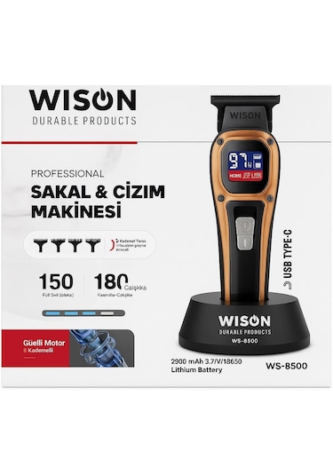 Wıson Ws-8500 Profesyonel Sakal & Çizim Makinesi 150 DK