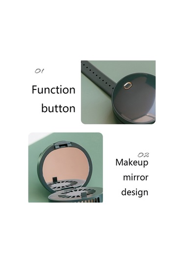 Soulader Çocuklar İçin Taşınabilir Usb Şarjlı Mini Ayna Tasarımlı El Tipi Serinletici Fan Açık Hava Ve Seyahatlerde Kullanışlı