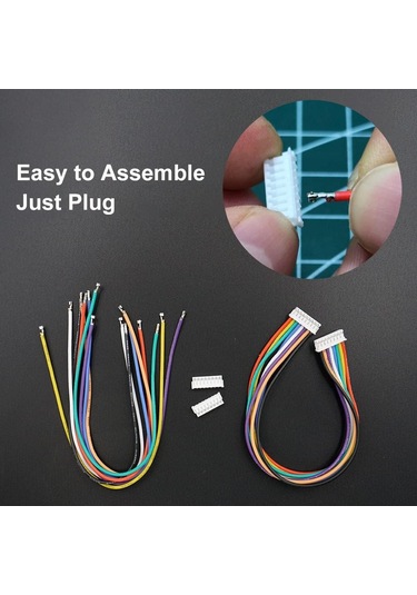 1 Kit Önce Ön Silikon Konektörleri Ve Jst Zh 1.5 Konektör 160mm 6.3 İnç İle Uyumlu Kablolar