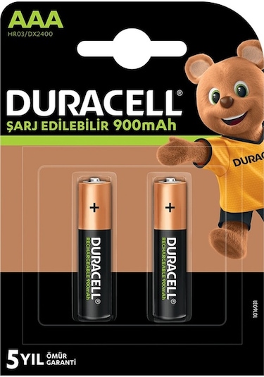 Duracell 900 Mah Şarjlı İnce Pil 2'li - -popvitrin Duracell