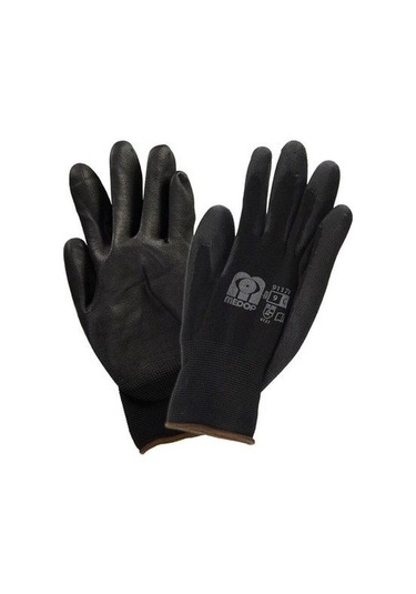 ELDİVEN PU SİYAH MEDOP NO:10