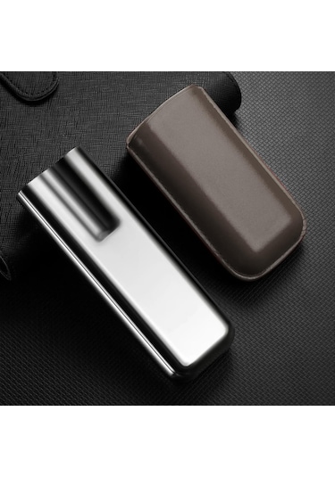 Cigarloong Metal Deri Puro Kılıfı 2'li Vizon Grey 60ring