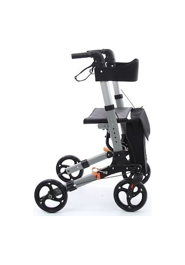 Wollex Frenli Yürüteç Aluminyum Tekerlekli Rolatör Baston Koyma