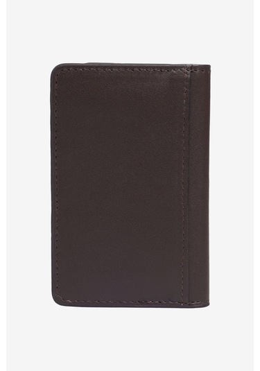 Erkek Kahverengı Suni Deri Kartlık Kahverengi