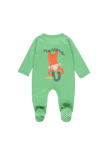 Bobolı Unisex Bebek Tulum Bo.112082 Yeşil