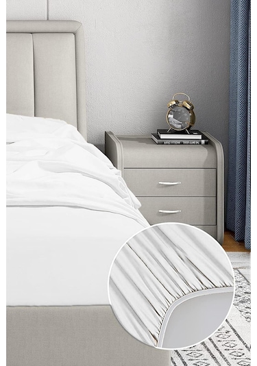 Soley Jersey Doğal Pamuklu Tek Kişilik Lastikli Çarşaf