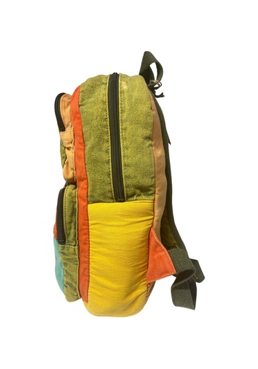 Kaliteli Tek Bölmeli Vintage Disayn Günlük Sırt Gezi Okul Seyahat Çantası Jannie Bag 27 Cm X 40 Cm Turuncu