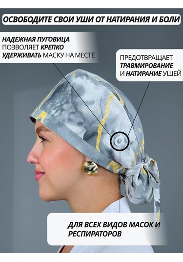 Geminiko Yeniden Kullanılabilir Baskılı Sağlık Çalışanı Şapkası 386881181