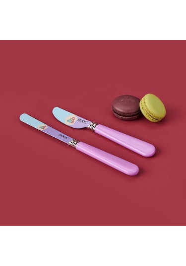 Roocc 2'li Kahvaltı Bıçağı Seti - Yeşil - 18 Cm + 16 Cm Çok Renkli