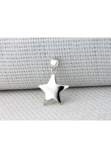 Takıhan Parlak Yıldız Tasarımlı 925 Ayar Gümüş Kolye Ucu