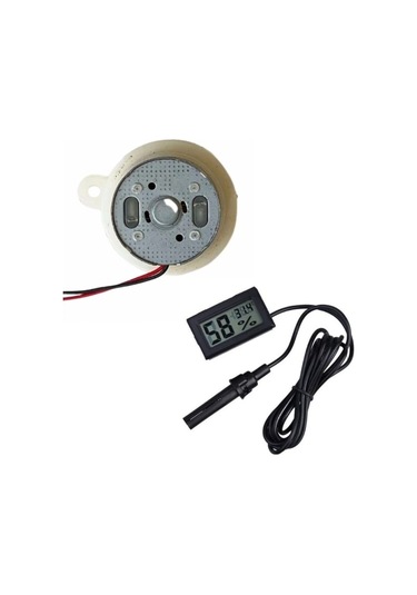 Kuluçka Makinesi Mini Viyol Çevirme Motoru 12 Volt Ve Nem Ölçer