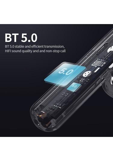 Leezsing Beyaz T9 Bluetooth 5.0 Kulaklıkları - Hafif, Dokunmatik Kontrol, Type-c Şarj, Bağımsız Çip Ve Gürültü Engelleme