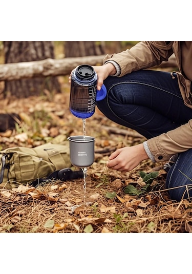 Lemestar Titanium Alkollü Isıtıcı 100ml - 0.5mm Kalınlıkta 50g Hafif - Kamp Ve Outdoor Kullanım Gümüş