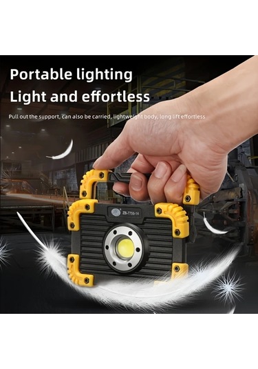 Stil B 2 Adet Led İş Işığı, Usb Şarj Edilebilir, Taşınabilir Sel Işığı, 180 Dönebilen İş Alanı Aydınlatması, Zemin Lambası, Erişim Işığı, Çoklu Işık Modları, Kamp, Tamir, Garaj, Acil İş Işığı İçin