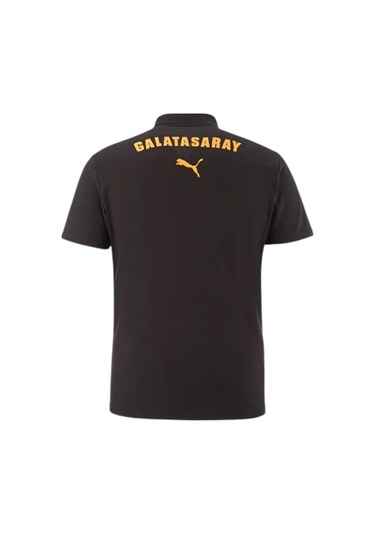 Galatasaray Lisanslı A-takım Uv Kutulu Polo Yaka Siyah T-shirt SIYAH