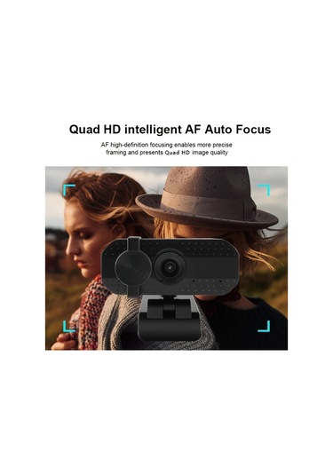 Chuangyinshop G73 2k Webcam - Usb Tak Çalıştır Konferans Kamerası, Pri Z Kapaği Ve Standli, Pc İçin Vi Deo Sohbet Ve Yayin