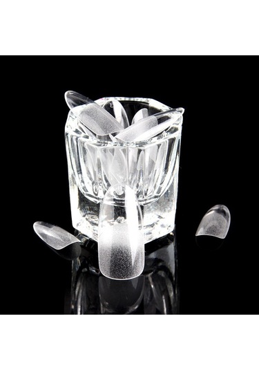 Reedark 360 Adet Abs Tam Kapak Tırnak, 12 Boyut, Yarı Pürüzsüz Şeffaf, Zımbalama Gereksiz, Esnek Kırılmaz, Ev/salon Kullanıma Uygun Saçma Tırnaklar