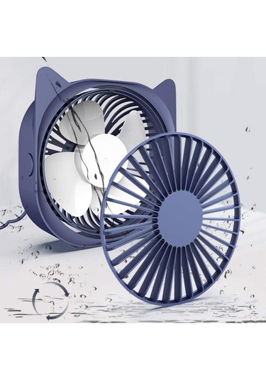 Mini Fan Usb Fan Ev Ofisi Desktop 3 Hızlı Elektrik Fan, Pembe