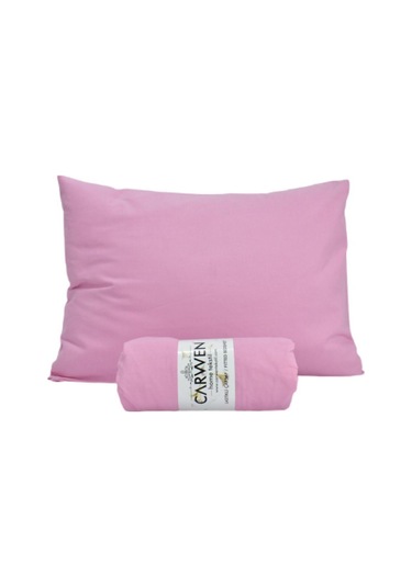 Tek Kişilik Ranfors Pamuk Lastikli Çarşaf Seti 100x200 Pembe Pembe