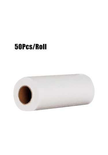 Xindoker Tek Kullandım Silikonlu Mutfak Bezi 50 Adet/rulo İnce Lifli Islak-kuru Kullanim Ev Ofis Temizlik