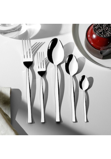Nehir Zarif Sade 12 Kişilik 60 Parça Çatal Kaşık Takımı