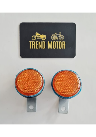 Motosiklet Bisiklet Reflektör Yuvarlak Küçük (Bağlantı Aparatlı)
