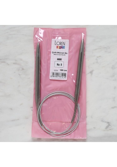 Loren Crafts 9 Mm Çelik Misinalı Şiş 100 Cm