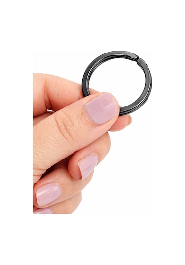 30 Adet Platin Renk 3 Cm Metal Anahtarlık Halkası