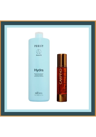 Kaaral Purify Hydra Şampuan 1000 Ml + Carpino Lüx Argan Yağı 100 Ml 2 Li Set Tüm Saçlar