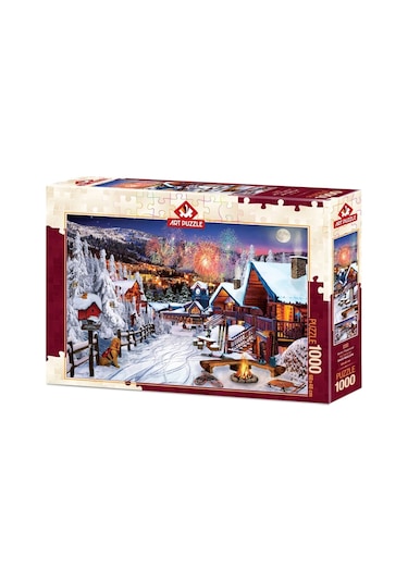 5183/art Kış Eğlencesi-1000 Parçalı. Educa Puzzle