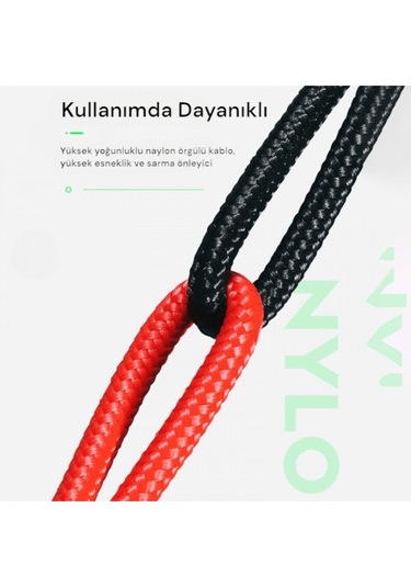 Usams Us-sj311 Usb To Lightning Örgülü Şarj Ve Data Kablosu 1m