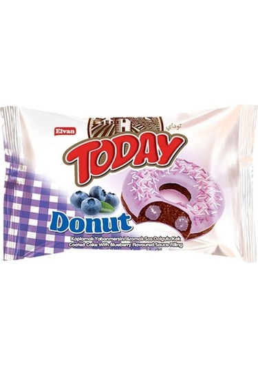 Today Donut Kek Yabanmersinli 35Gr. 24 Adet (1 Kutu)