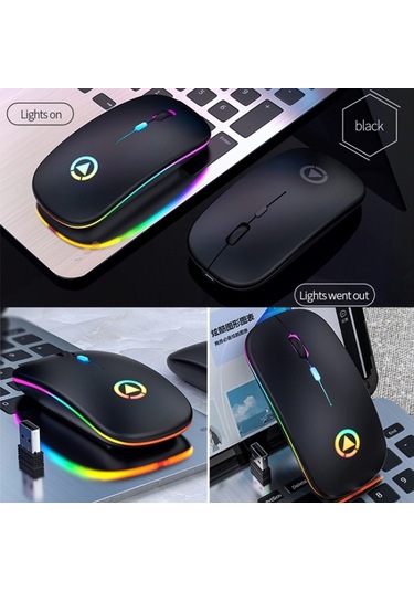 Yindiao A2 2.4GHz 1600 Dpı Sessiz Kablosuz Optik Mouse