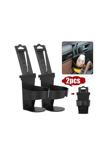 Adet Araba Bardak Tutucu Evrensel Ayarlanabilir Siyah Kamyon Kapısı Montajlı İçecek Şişesi Tutucu Araçlar İçin Araba Bardak Tutucu - İçecek Tutucu