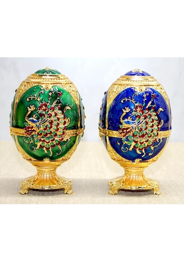 Swarovski Tavuskuşu Kürdanlık Çok Renkli