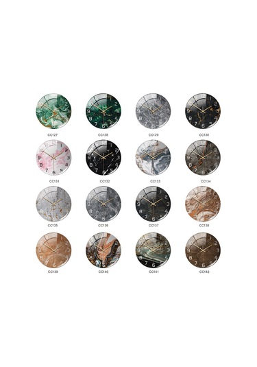 Suofeng Siyah Mermer Desenli Sessiz Saat: Modern Oturma Odası, Ofis, Yatak Odası Dekoru İçin Zaman Gösterici Siyah