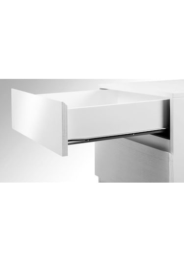 Klasik Çekmece Ray Takımı 30 Cm 4 Parça Beyaz