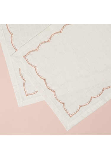 Linens Morby 2'li 35x45 Cm Peçete Naturel Kiremit Çok Renkli