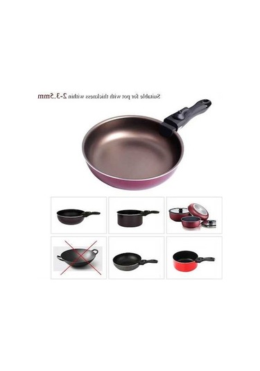 Artfulabode Yanmaz Tava Tutucu - Siyah Mutfak Kıskacı İle Geeroyoo Çıkarılabilir Aparatı Siyah