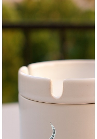 Porselen Baskılı Küllük - Duman