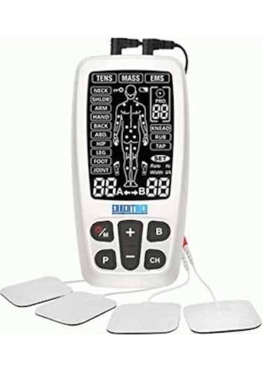 Erkentmed R-C4A Combo Elektroterapi Tens + Ems+Masaj Aleti Şarjlı Beyaz