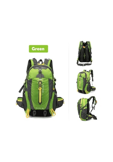 Ebitda 40l Dayanıklı Seyahat Sırt Çantası - Hafif, Kompakt Ve Çok Fonksiyonlu Yüksek Kapasiteli 112 Karakter Yeşil Yeşil