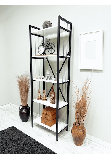 Tanraf Arya Telli White Kitaplık