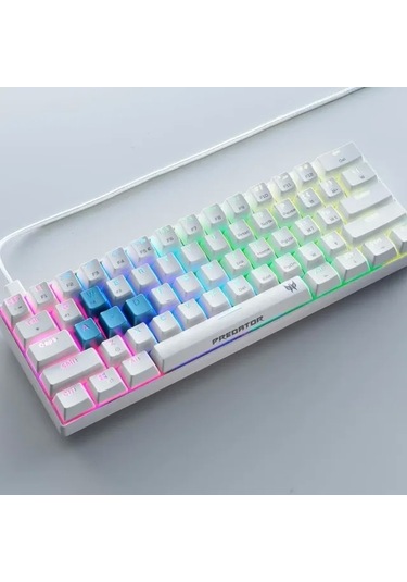 Acer Nitro Gen 2 Kablolu Oyun Klavyesi Predator 61 Key White